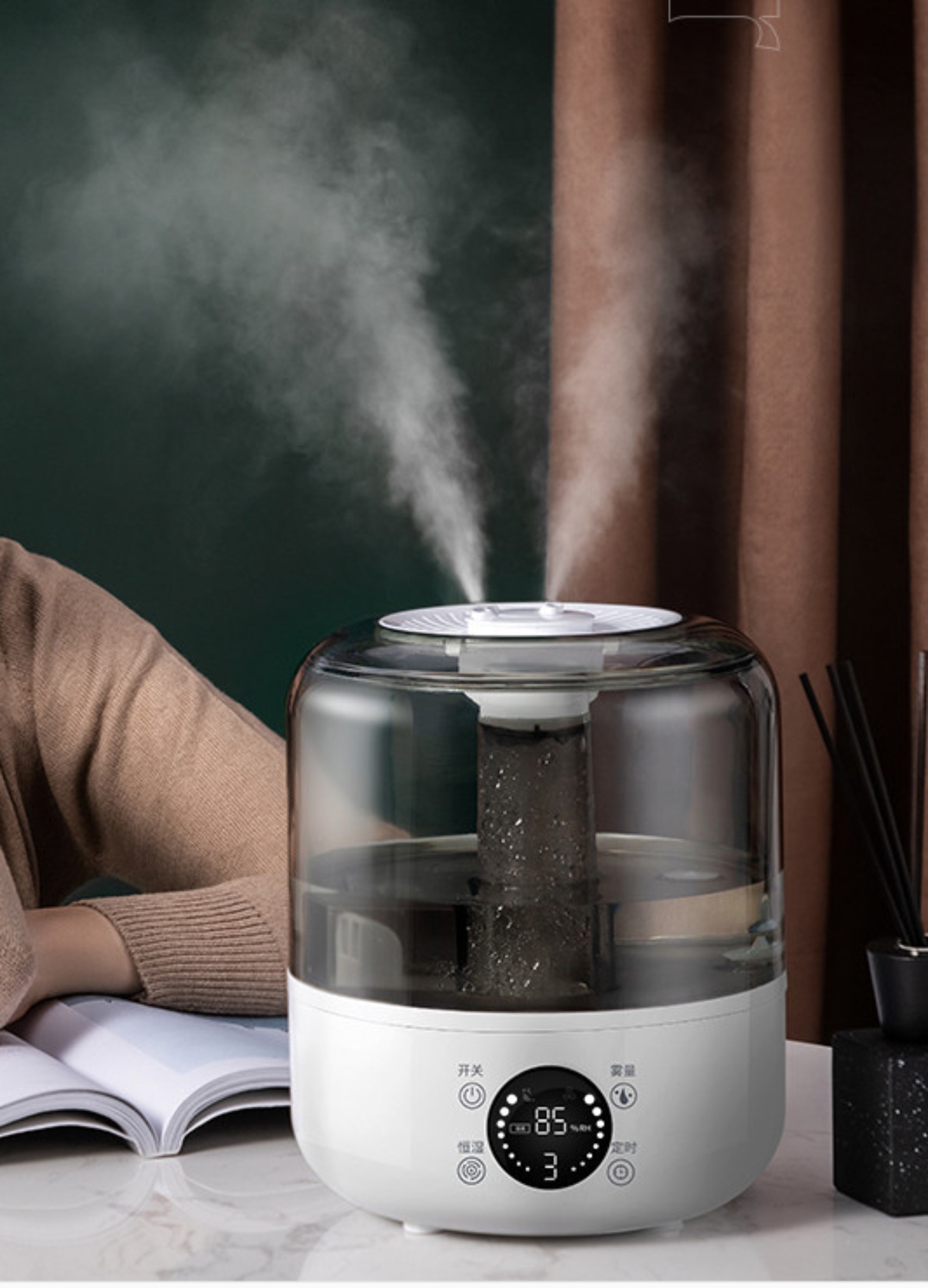 touch screen evaporative air humidifier 
